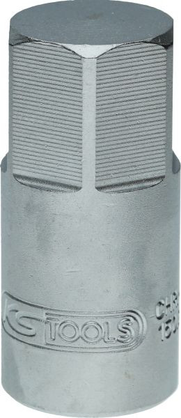 KS Tools Douille pour embout de service d'huile 3/8", vis à six pans creux de 17 mm, 150.9128