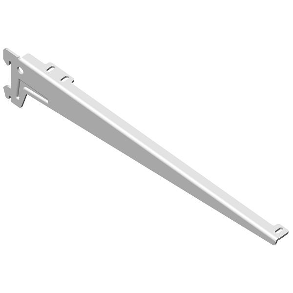Équerre système Element, AVEC CLIP, gauche et droite, VRAC, 380 mm, BLANC, UE: 10 paires, 10300-00047