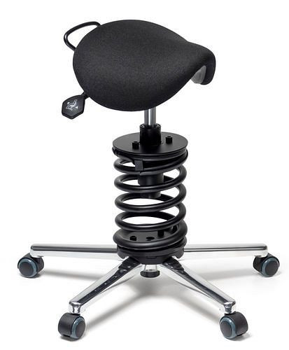 tabouret de laboratoire meychair Assistant Pro, avec selle à ressort, avec roulettes d'arrêt de siège, 294868