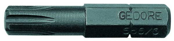 Embout de tournevis GEDORE 1/4" pack économique pour vis à profil à coin interne RIBE, M8, 6540940