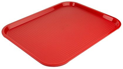 Plateau Contacto Fast Food 45 cm polypropylène rouge 45x35 cm, 5353/001