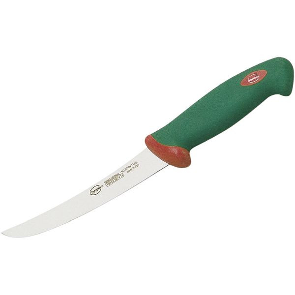 Couteau à désosser Sanelli courbé, manche ergonomique, longueur lame 16 cm, MS0609160