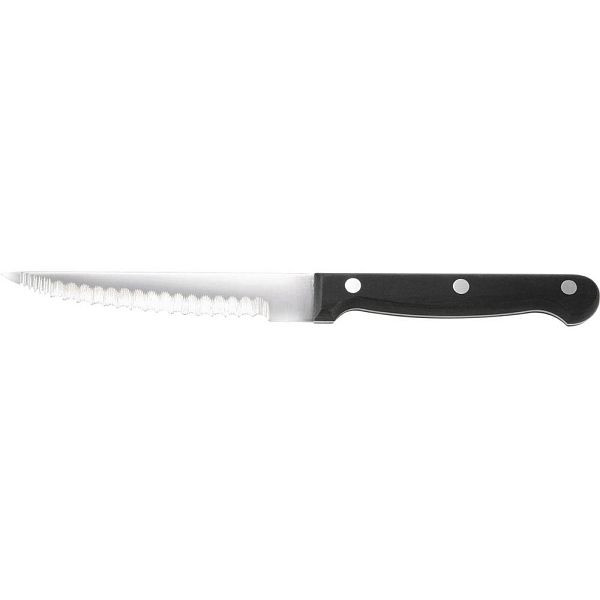 Couteau à steak et à pizza Stalgast JUMBO avec manche en plastique résistant aux chocs, longueur 120 mm, TT1409120