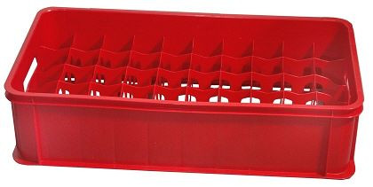 Boîte en verre Contacto 50 compartiments, rouge, 2534/050
