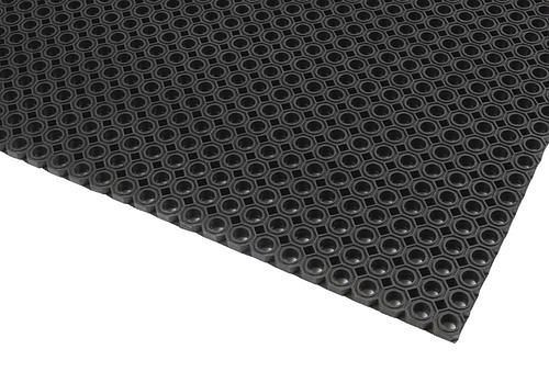 Tapis d'entrée DENIOS OF 10.15 pour extérieur, caoutchouc naturel, épaisseur 12 mm, 100 x 150 cm, 162-158