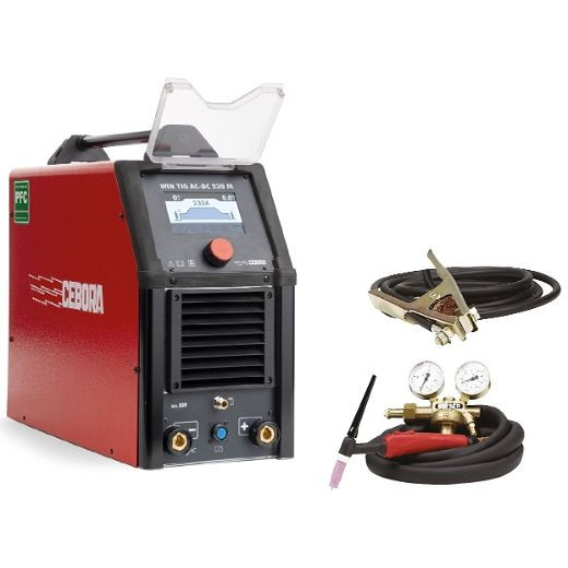 ELMAG inverseur de soudage professionnel TIG AC-DC 'PFC', WIN TIG 'AC-DC' 230 M - ECO SET sans bouteille en acier, 55932