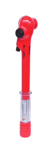 KS Tools Clé dynamométrique 3/8" avec isolation de protection et tête à cliquet réversible, 5-50 Nm, 117.3810