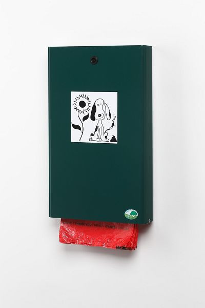 Distributeur de sacs à déchets canins VAR DS 2, vert mousse, 21180