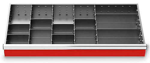 Bedrunka+Hirth inserts de tiroir T500 R 36-16, pour hauteur de panneau 100 mm, 14 pièces, 198-139-100