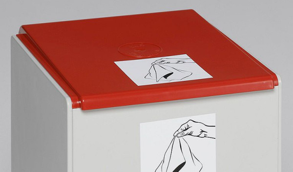 Couvercle VAR pour bidon plastique 60 l, rouge, 38107