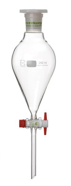 Ampoule à décanter Rettberg, 4000 ml, non graduée, clé PTFE NS 29/10 mm, bouchon PE NS 45/40, 114112072