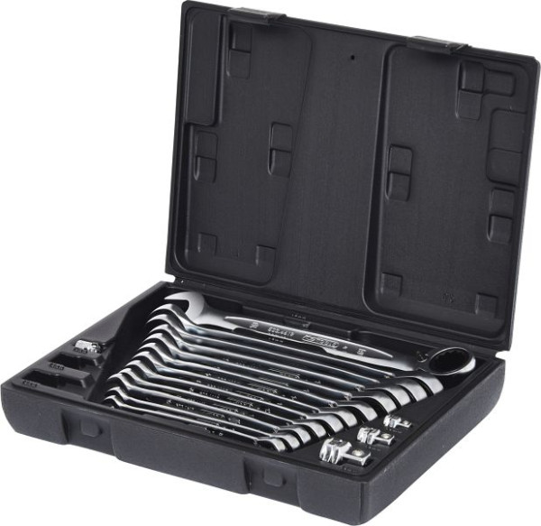 KS Tools GEARplus jeu de clés mixtes à cliquet, réversibles, 16 pièces, 503.4666