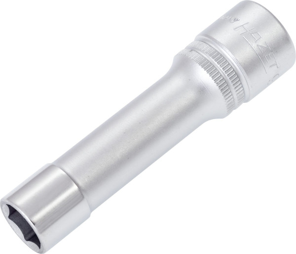 Douille Hazet, hexagonale, carré creux 12,5 mm (1/2"), 12 mm, type long avec moletage, 900LG-12