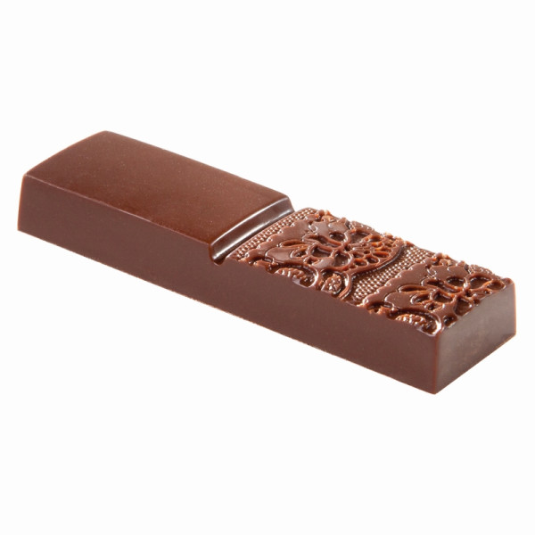 Moule à chocolat Schneider - barre avec embout, 275 x 135 x 24 mm / 63 x 18 x 8 mm, 10 g, 2 x 5 pièces, 421745