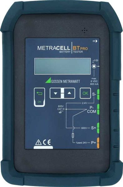 Testeur de batterie portable Gossen Metrawatt, avec accessoires et mallette METRACELL BT PRO, B100B