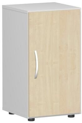 geramöbel armoire à double porte avec pieds, poignée gauche ou droite, amortisseur de porte inclus, non verrouillable, 400x420x752, érable/gris clair, S-342100-AL