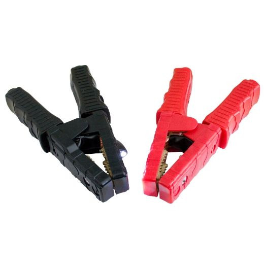 Jeu de pinces de poteau ELMAG 1x de chaque rouge + noir pour START TRUCK 2200/4400 & 1600/3200 - SB, 59682
