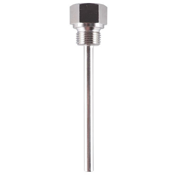 Douille de protection JUMO à visser, longueur de montage 120 mm, laiton, diamètre intérieur : 6,5 mm, 60694017