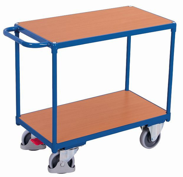 Chariot de table lourd VARIOfit avec 2 zones de chargement, dimensions extérieures : 1 040 x 500 x 880 mm (LxPxH), sw-500.504