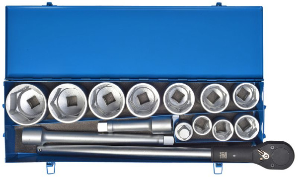 Jeu de clés à douille SW-Stahl, 1", 36-80 mm, 16 pièces, 07675L