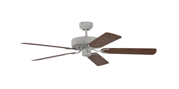 Ventilateur de plafond Pepeo Potkuri blanc / chêne 132 cm avec chaînette, 13312010132v2