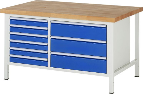 Etabli RAU série 8000 - modèle 8653, L1500 x P900 x H840-1040 mm, 13-8653A2-159B4H.11