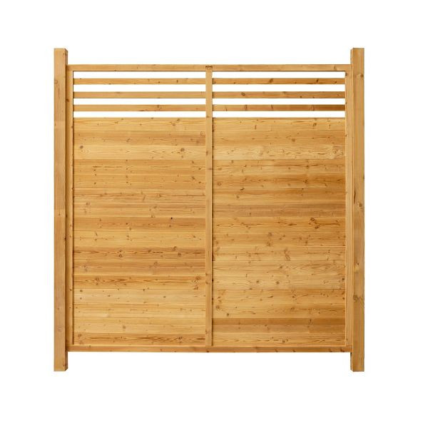 HOME DELUXE clôture intimité en bois SOMA - 4x éléments + 5x poteaux, 50048