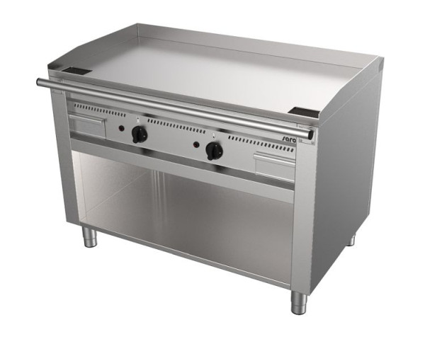 Grill teppanyaki à gaz Saro avec base ouverte modèle TED2/120 G, 423-3100