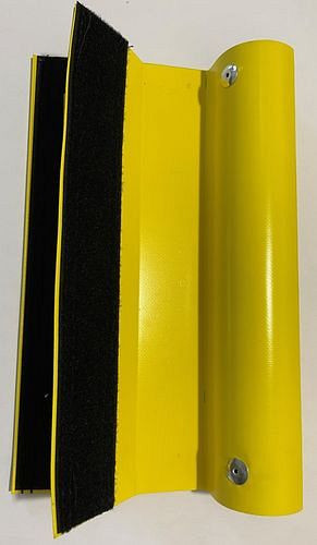 Pièce de distribution de protection de banque DENIOS pour combinaison barrière à l'huile, à deux lobes, avec tube rond, 282-947