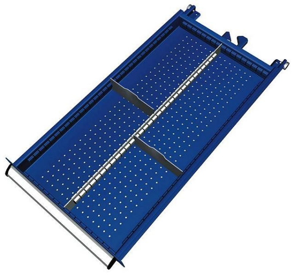 Kit de matériel de séparation KLW pour tiroirs, hauteur de compartiment 50 mm dans armoire SDB, taille d'armoire 419 x 750 mm L x P, SDB-B01-032