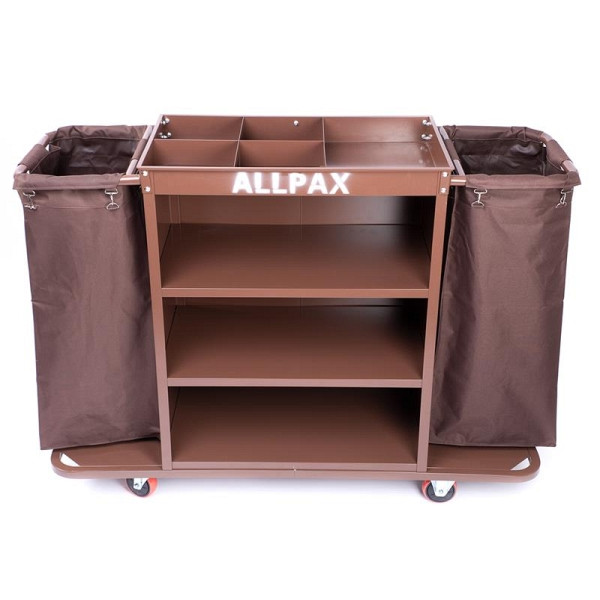 Chariot d'hôtel / chariot de ménage ALLPAX, 142 x 46 x 112 cm, 10013799