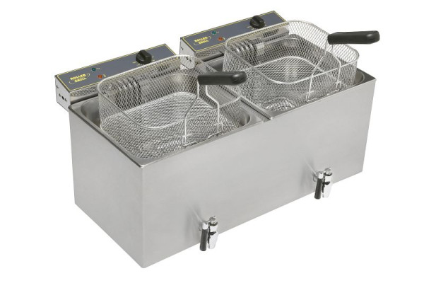 ROLLER GRILL Friteuse 2 bacs 12 L, MF120DR