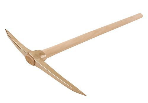 Pioche DENIOS avec manche de 650 mm, bronze spécial, anti-étincelles, pour zones Ex, 262-921