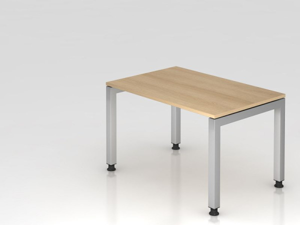 Bureau Hammerbacher pied U carré 120x80cm chêne, forme rectangulaire, plateau flottant, VJS12/E/S