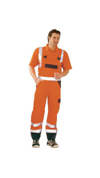 Salopette haute visibilité Planam, orange/marine, taille 70, 2026070