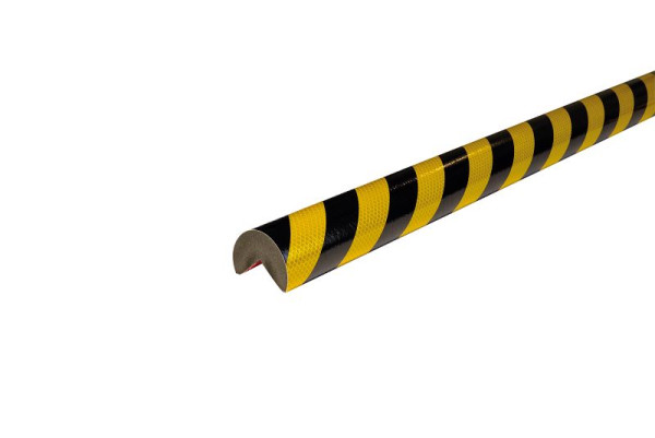 Protection d'angle Knuffi, profil d'avertissement et de protection type A+, réfléchissant jaune/noir,1, PAR-11710