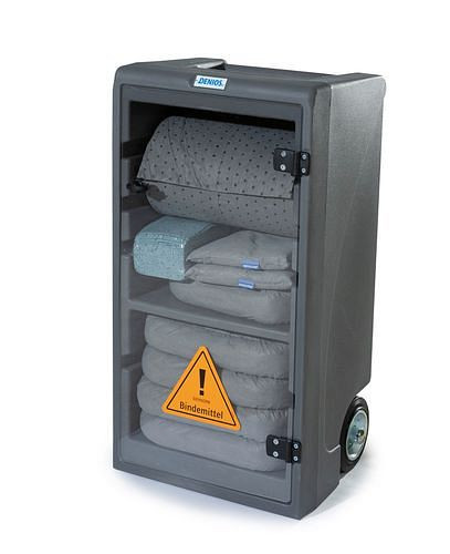 Kit d'urgence DENSORB petit dans le chariot mobile, version universelle, 267-168