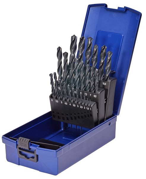 Jeu de forets hélicoïdaux SW-Stahl, HSS-R, 1-13 mm, 25 pièces, 81425L