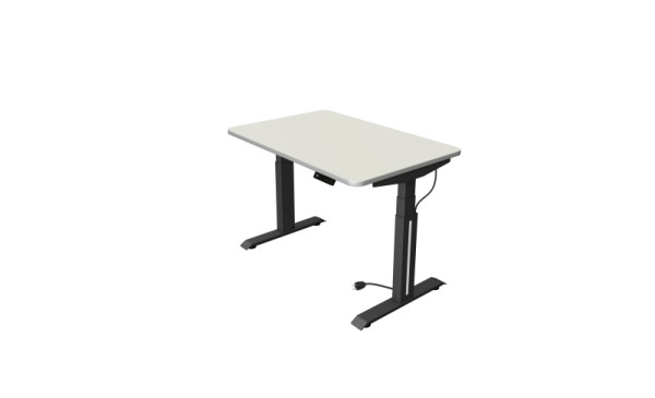 Kerkmann Move Professional table assis/debout, L 1200 x P 800 mm, réglable en hauteur électriquement de 640 à 1290 mm, blanc, 10070410