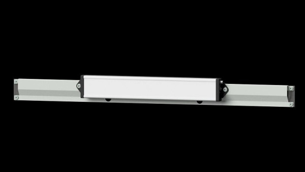 Structure du système d'éclairage d'établi ANKE, 545 x 85 x 35 mm, RAL 7035, éclairage système à LED pour établis 1140 mm, 960.927