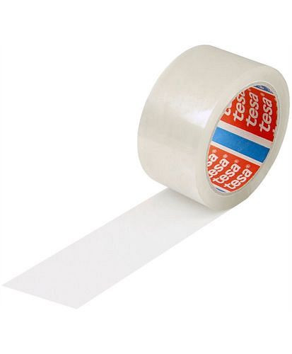 ruban adhésif tesa PP 64014, 50 mm de large x 66 m, épaisseur 45µ, transparent, pack : 36 rouleaux, 299499