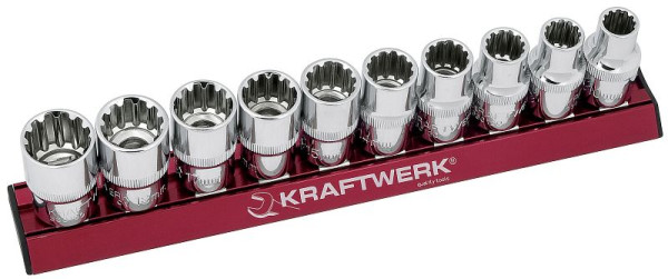 Kraftwerk MagAlu COMBI jeu de douilles 1/2 "10 pièces, 330990