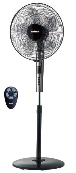 Ventilateur sur pied DeKon Stratos Control Silence, noir, environ 40 cm, L 480