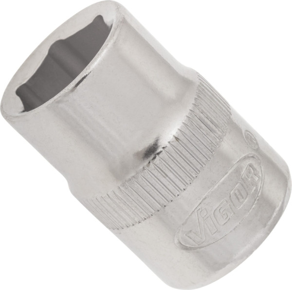 Insert de clé à douille VIGOR, carré creux 10 mm (3/8 pouce), profil à six pans extérieurs, 11 mm, V2273N