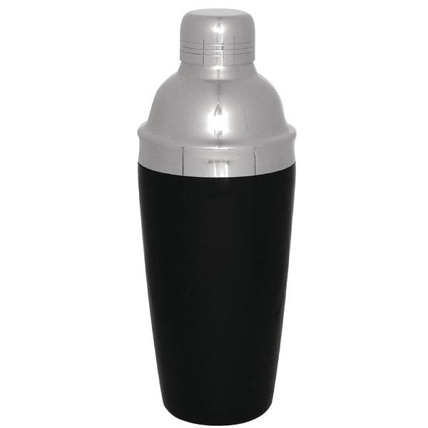 Shaker à cocktail OLYMPIA surface de préhension noire, CD272