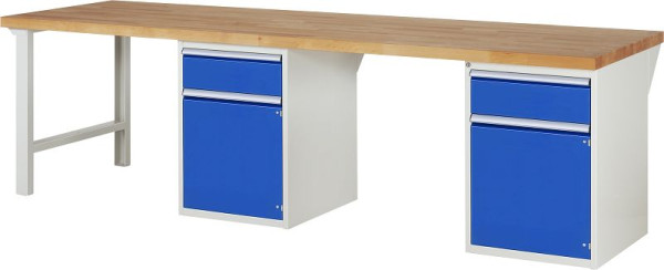 Etabli RAU série 7000 - modèle 7502-8, L3000 x P900 x H890 mm, base système L3000 x P850 x H850 mm, 03-7502A8-309B4M.11