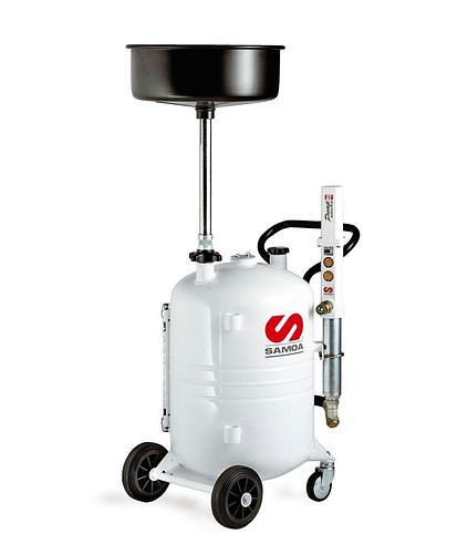 Collecteur mobile d'huiles usées DENIOS, avec entonnoir collecteur, 70 litres, avec pompe d'aspiration, 305383