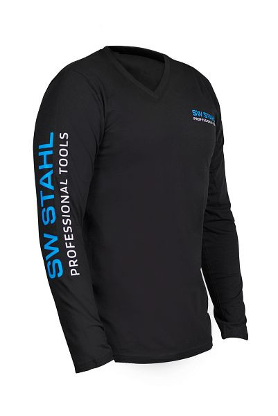 Chemise à manches longues SW-Stahl avec col en V, taille L, 50018-L