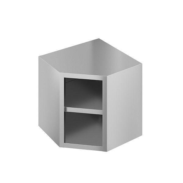 Vaiotec TOPLINE élément mural d'angle 700 / ouvert, coins arrondis, 70x70x66 cm, 10787