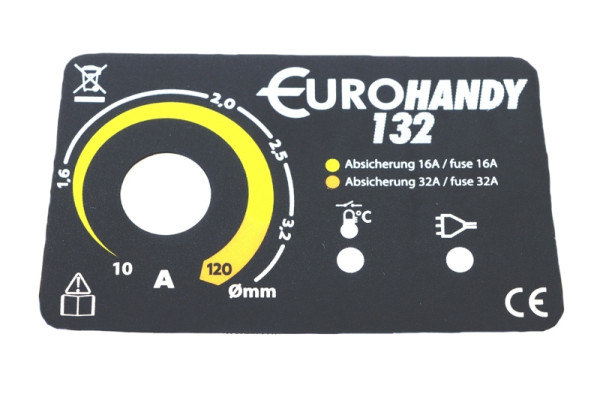 Autocollant avant ELMAG n° 05, pour EUROHANDY 132 (77650598), 9505658